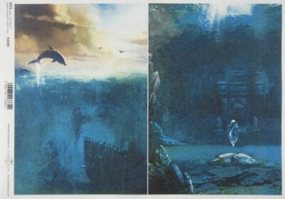 Rice Paper Decoupage A/3 - Underwater World - R0925L