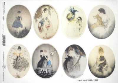 Rice Paper - Louis Icart Women - R1874