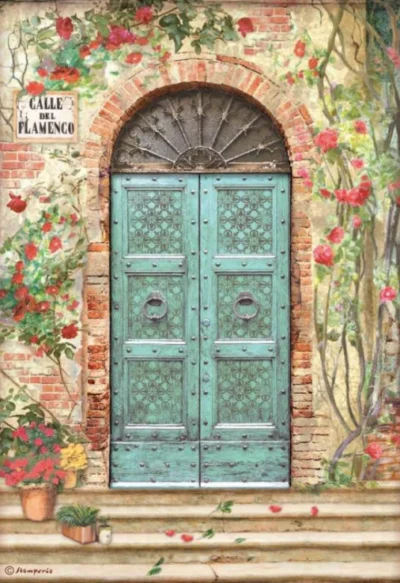 Stamperia Rice Paper A4 - Desire Calle de Flamenco DFSA4719
