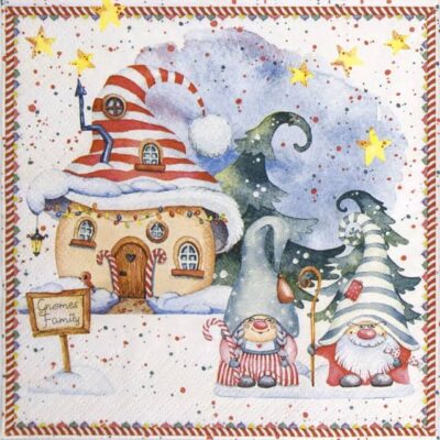 Paper Napkins - Gnom Family (20 pieces)