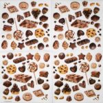 Sweet Chocolates Lunch Napkins 20 Pack featuring assorted gourmet chocolate treats for party table decor.