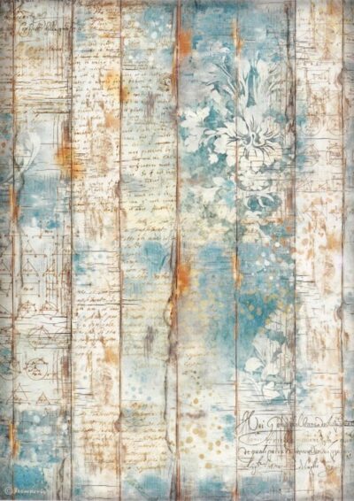 Stamperia A/4 Rice Paper - Alterego wood background - DFSA4959