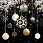 Christmas Baubles Decoupage Napkin