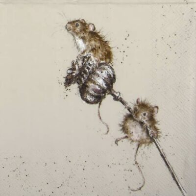 Lunch Napkins (20) - Wrendale Design: Country Mice