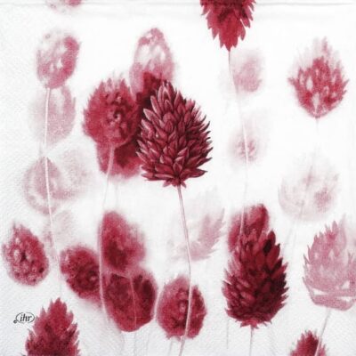 Pure Style Red Lunch Decoupage Napkin – Single